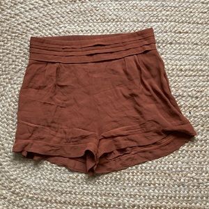 Urban Outfitters rust shorts with pockets